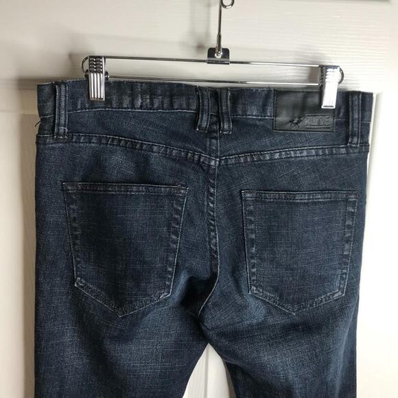 Rude XXX Men's Button Fly Skinny Jeans Dark Blue ~ Size 28x32 - Picture 6 of 9
